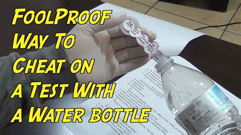 soda bottle test cheat|4 Ways to Cheat On a Test .